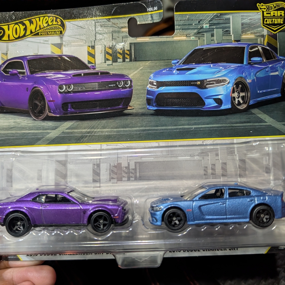 Purple and Blue Car Set